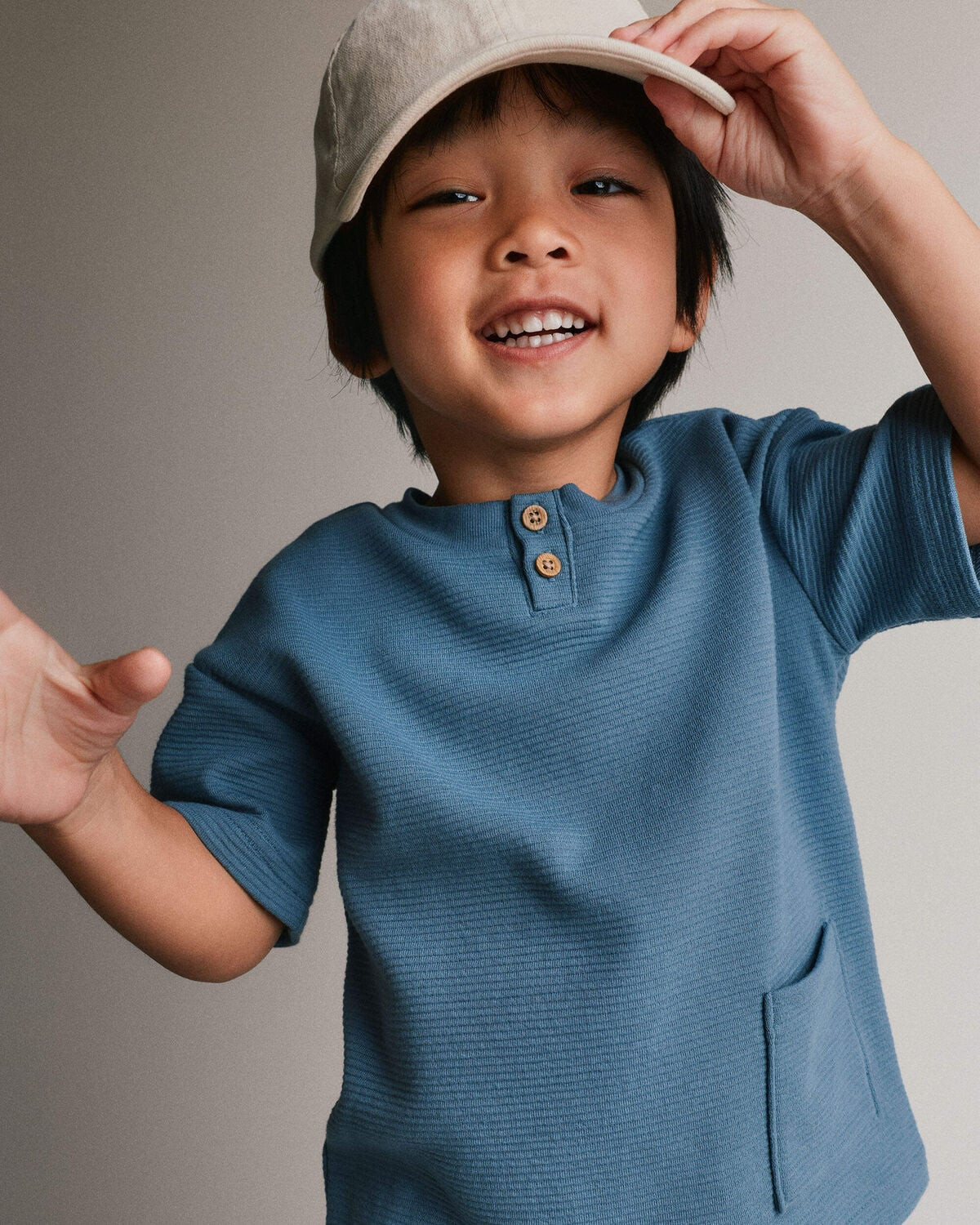 Toddler Boy Henley Tee with Pocket - Slate Blue - Otter Avenue | Carter's | Carter's Inc