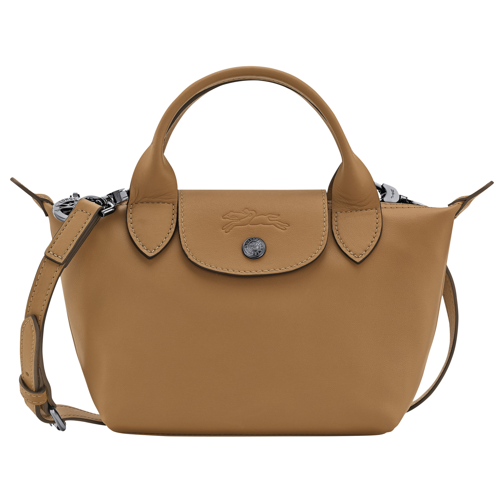Le Pliage Xtra XS Handbag Tobacco - Leather | Longchamp US | Longchamp