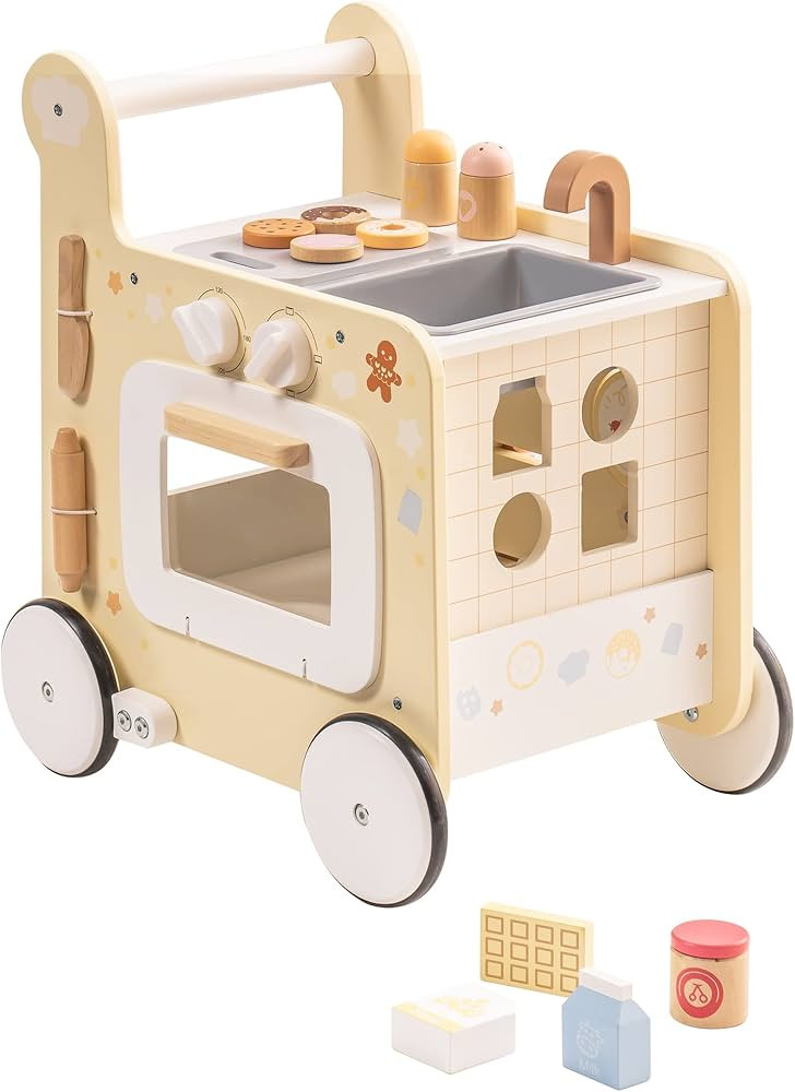 ROBOTIME Wooden Baby Push Walker Learning Walker, 4 in 1 Activities Center Walker Education Toys ... | Amazon (CA)