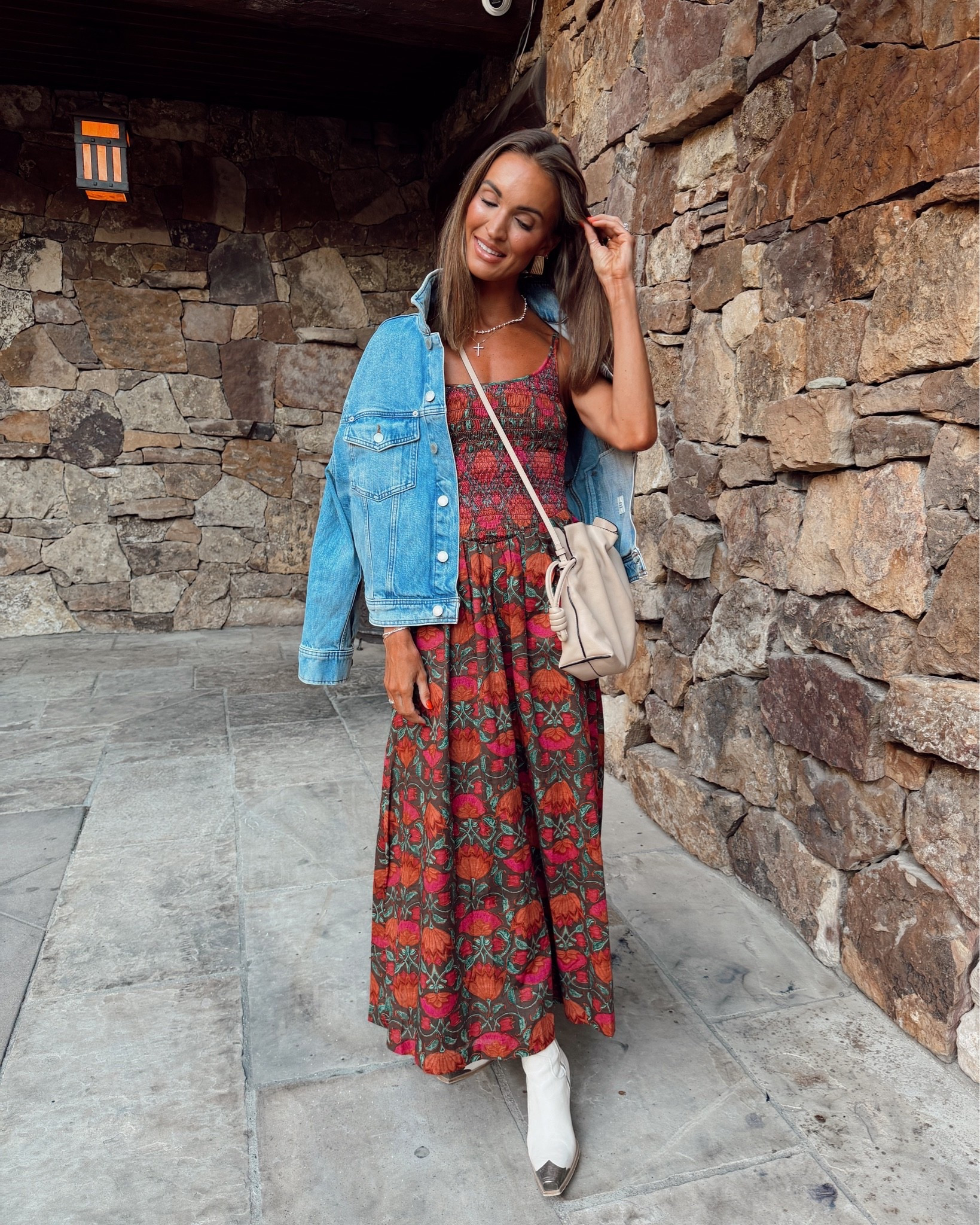What I wore for our first night in Colorado! Dress is on sale!

#LTKdayinmylife #LTKSeasonal