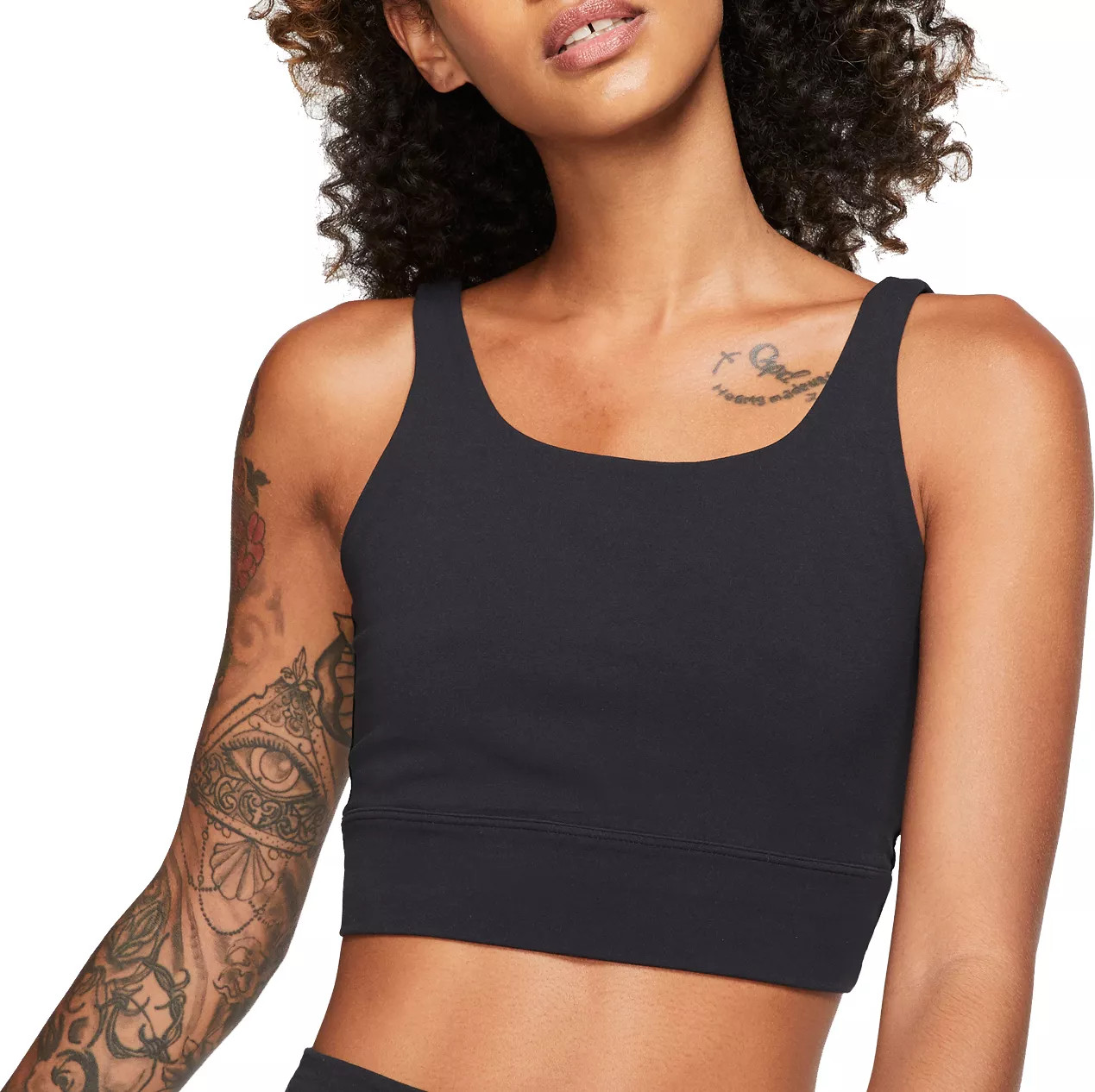 Nike Women's Yoga Luxe Crop Tank Top, XXL, Black | Dick's Sporting Goods