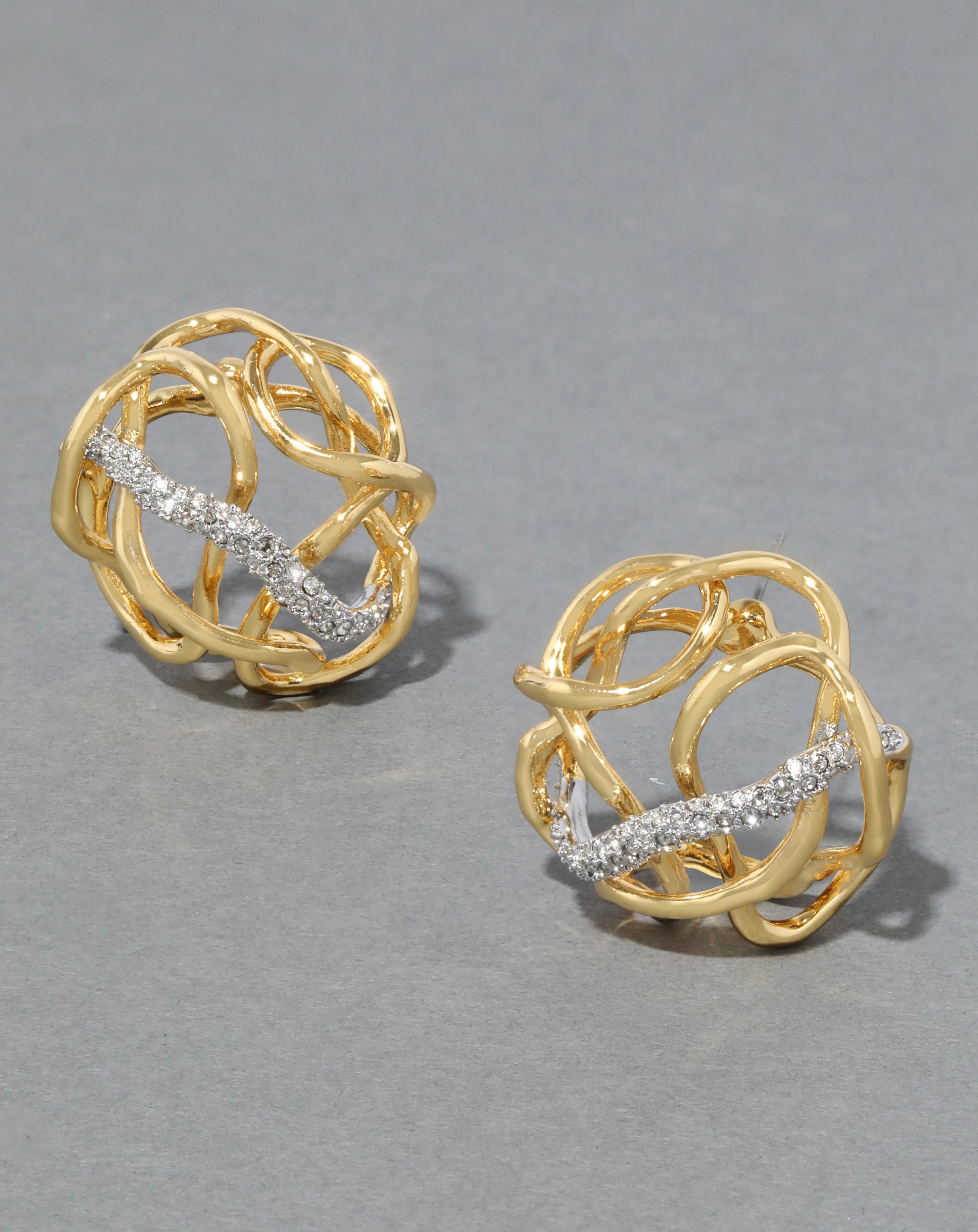 Solanales Twisted Button Earring | ALEXIS BITTAR | Alexis Bittar