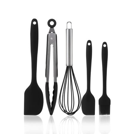 5-Piece Cooking Whisk Kitchen Utensils Brush Non-stick Cookware Silicone Spatula Tool Set | Walmart (US)