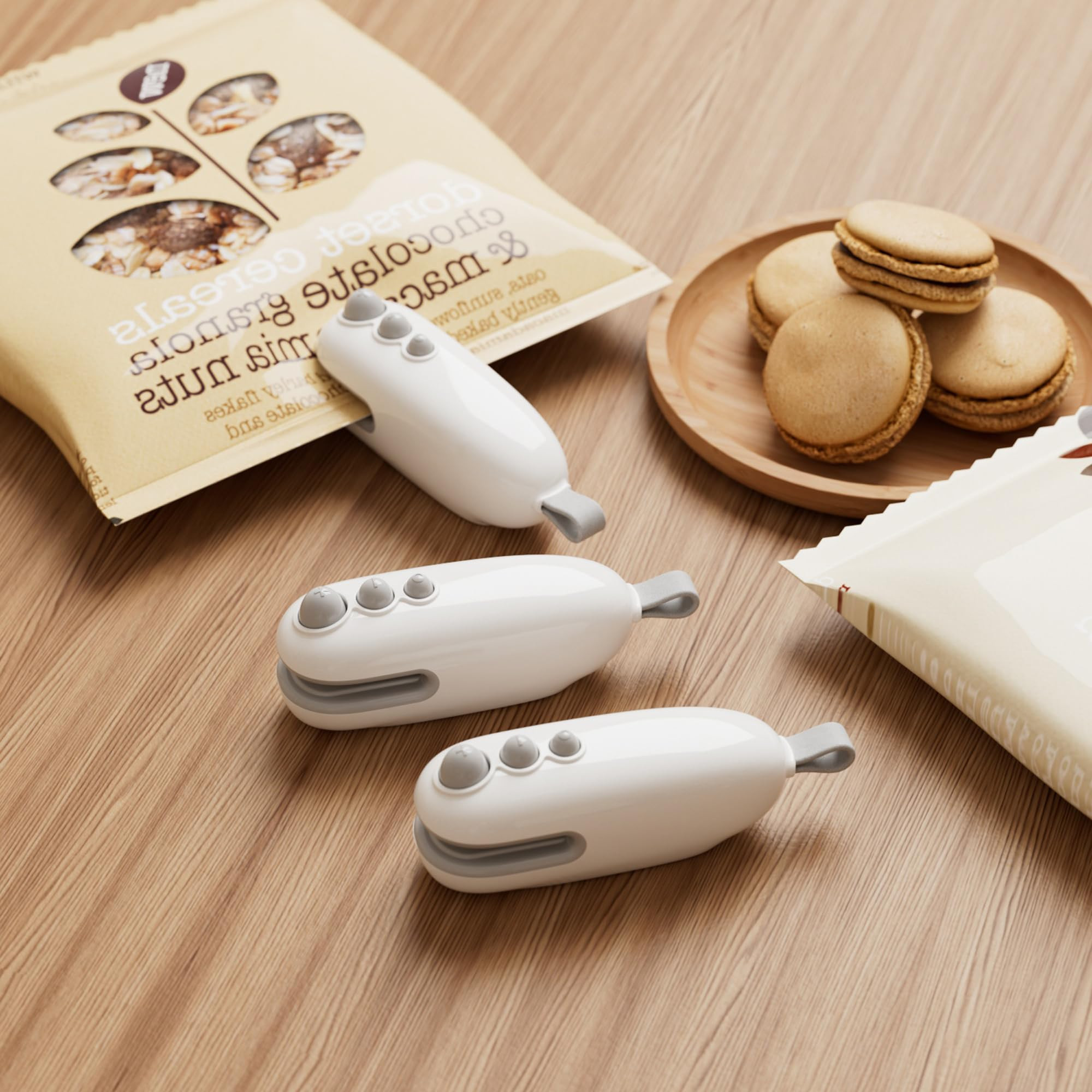Mini Bag Sealer, Heat Sealer with Cutter, Rechargeable Bag Sealer, Handheld Heat Sealer Machine w... | Amazon (UK)