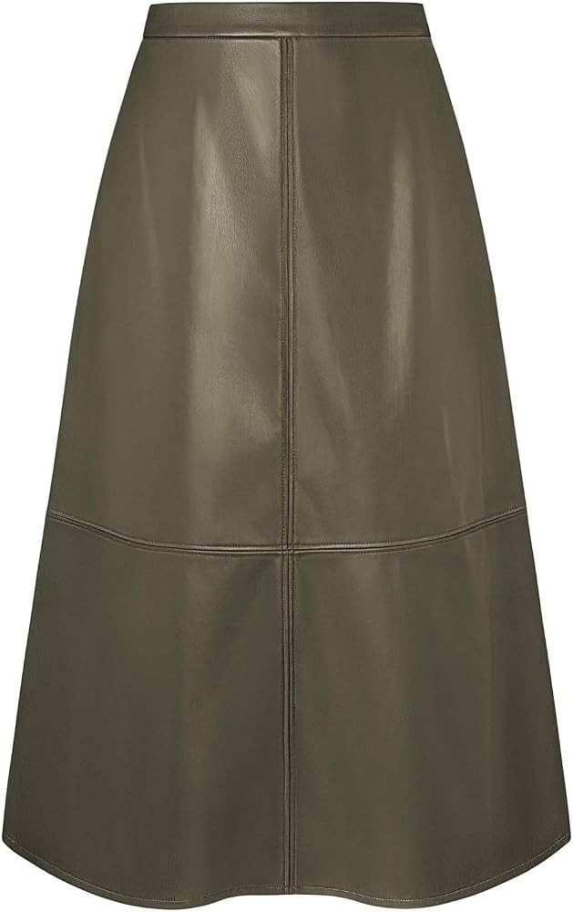 2026 Faux Leather Skirts for Women, High Waist A Line Fall Winter Outfits | Amazon (US)
