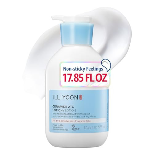ILLIYOON Ceramide Ato Lotion 528ml(17.85oz) | Daily Moisturizing Lotion for All Skin Types | Deep Moisturizing and Soothing Effect | Korean Skin Care | Amazon (US)