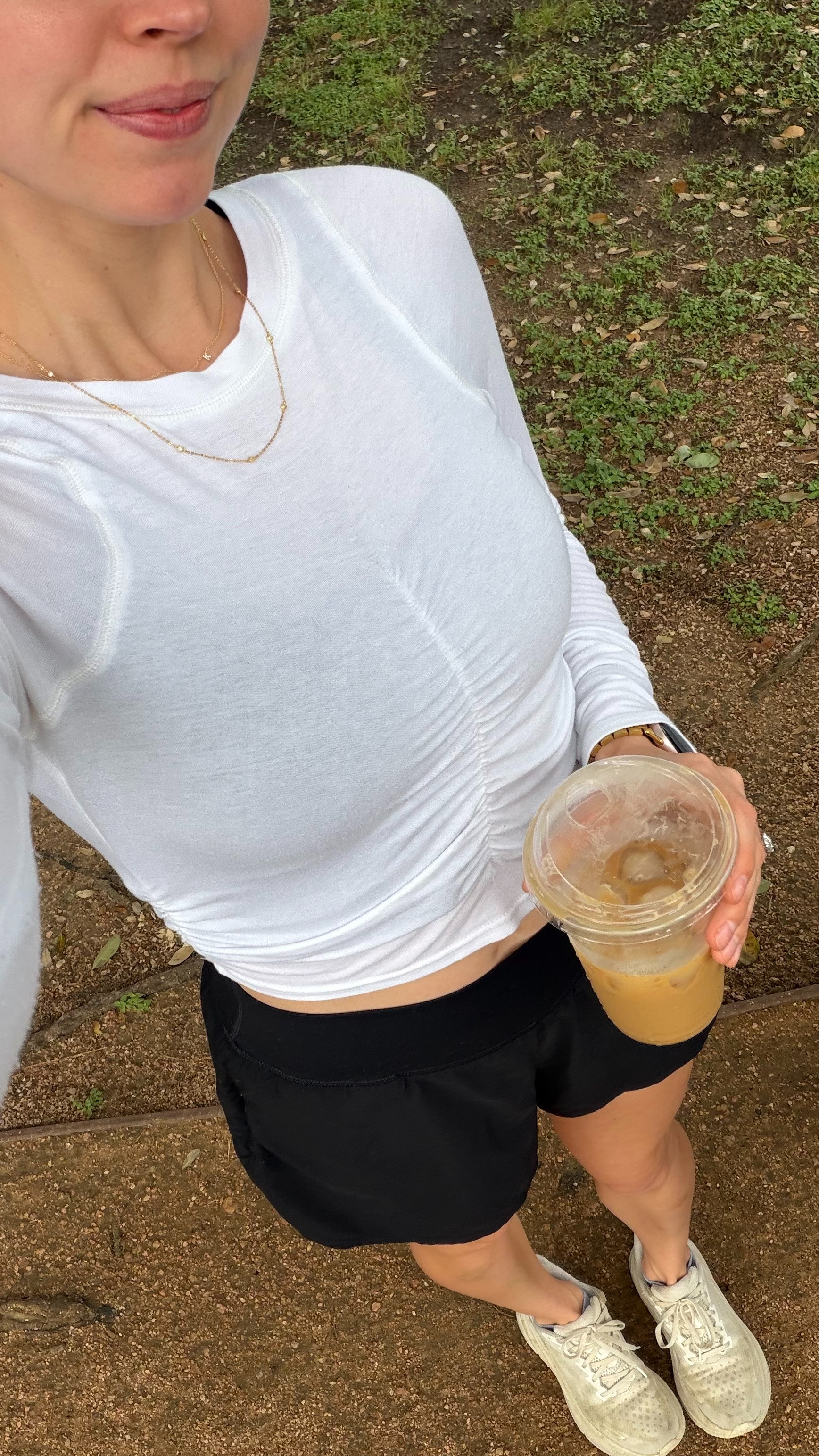 Love this long sleeve over activewear! Wearing S in everything 

 #LTKActive