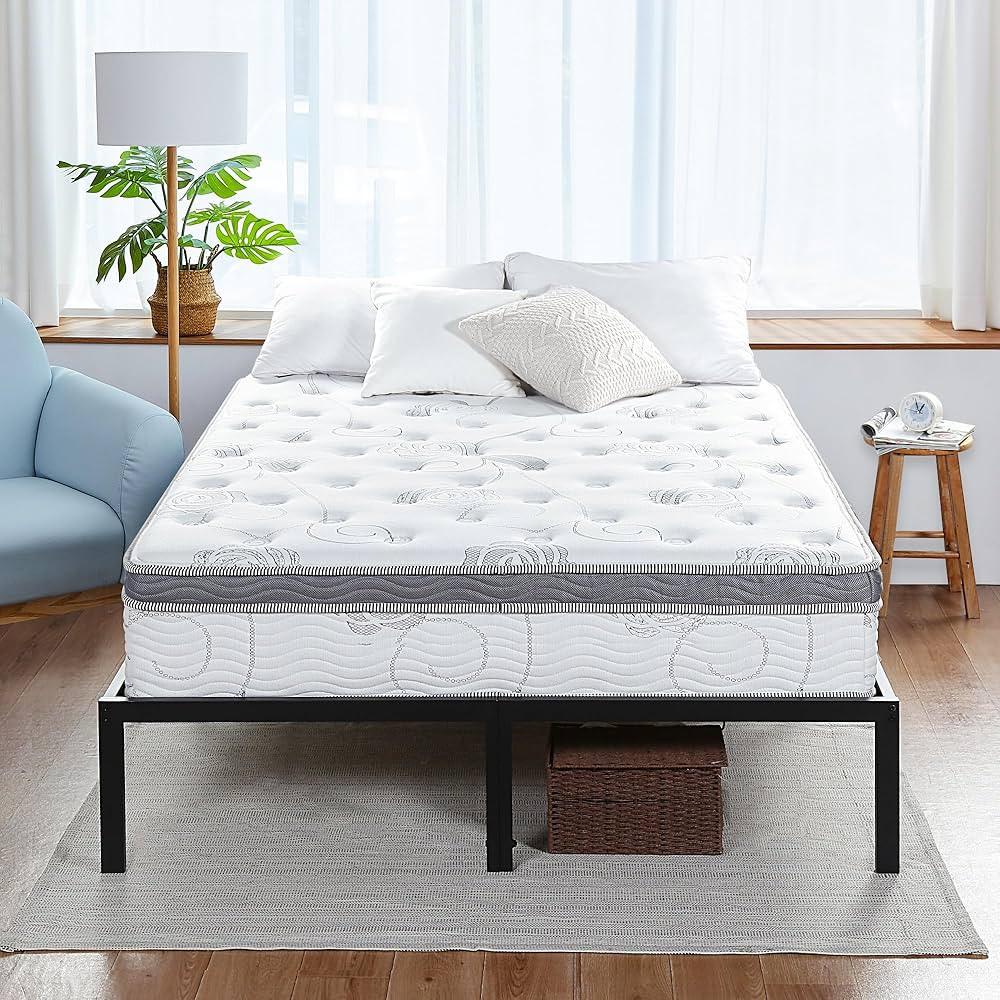 Olee Sleep Queen Mattress, 13 Inch Hybrid Mattress, Gel Infused Memory Foam, Pocket Spring for Su... | Amazon (US)