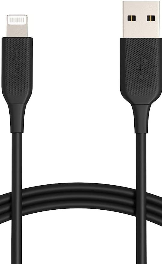 Amazon Basics ABS USB-A to Lightning Cable Cord, MFi Certified Charger for Apple iPhone, iPad, Bl... | Amazon (US)