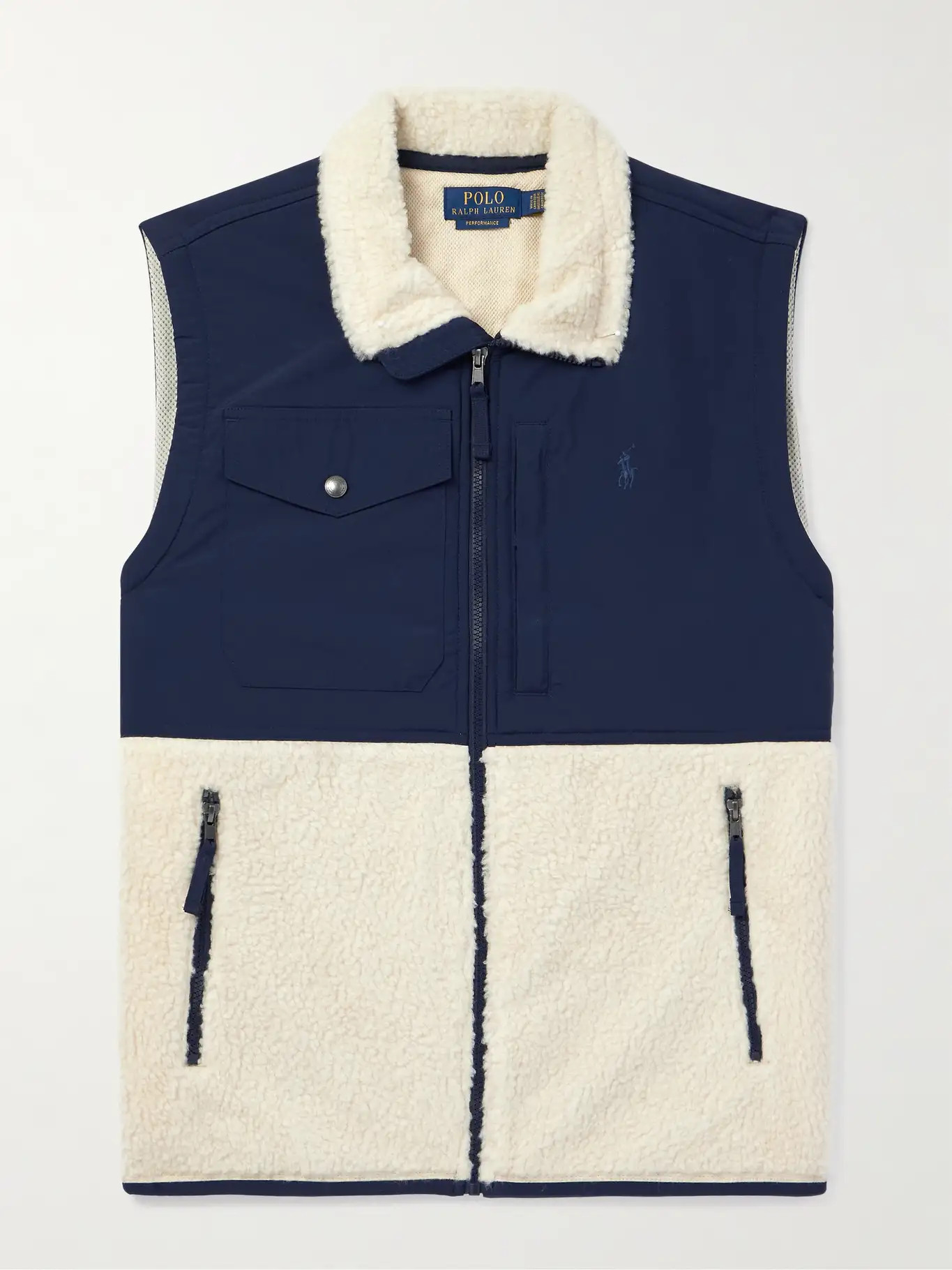 Logo-Embroidered Fleece-Panelled Shell Gilet | Mr Porter (US & CA)