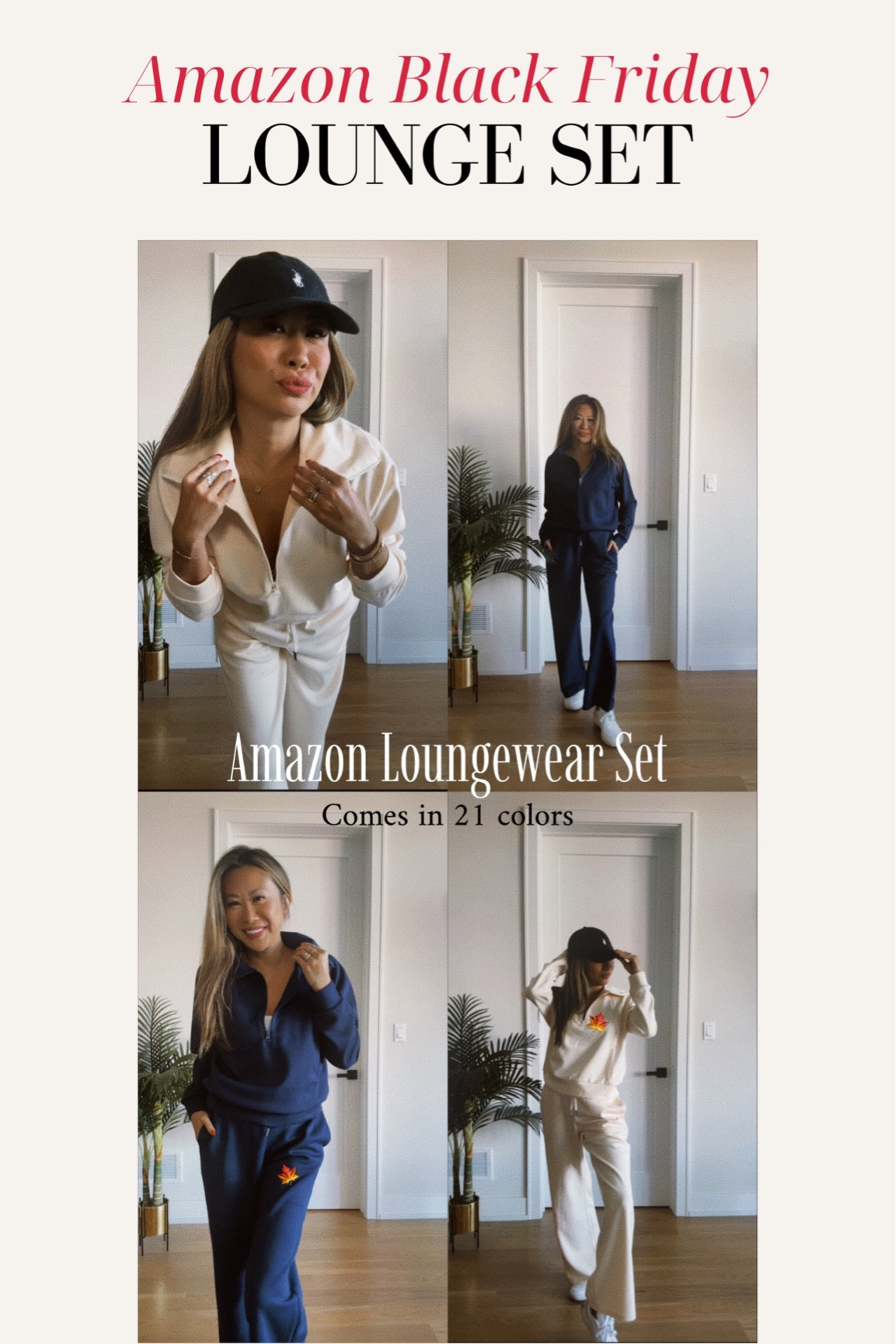 Amazon lounge set Black Friday deal!! Comes in 21 colors, wearing a small

#LTKGiftGuide #LTKsalealert #LTKCyberWeek