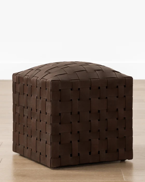 Ackley Leather Ottoman | McGee & Co. (US)