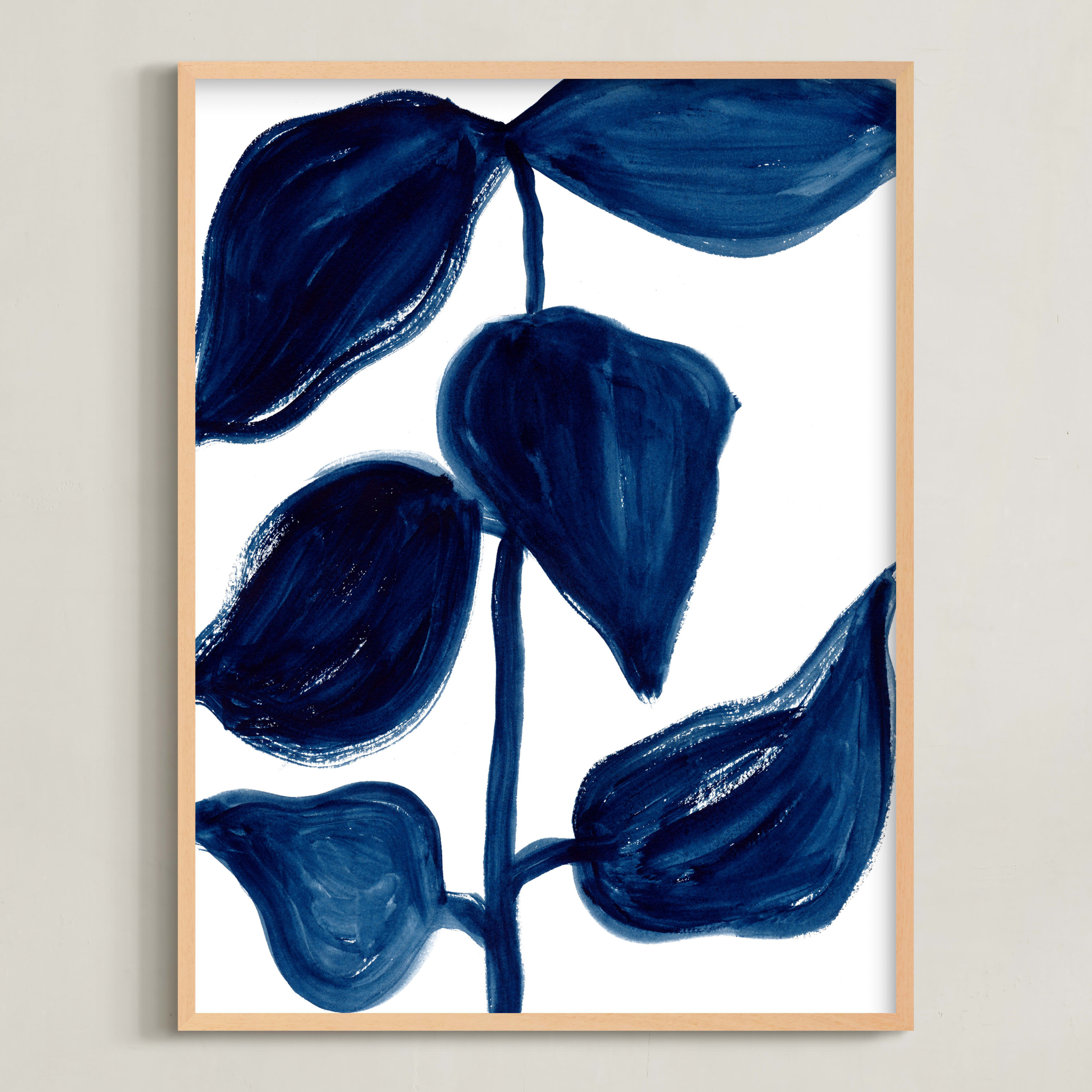 "Indigo Plant" - Painting Limited Edition Art Print by flvx studio. | Minted