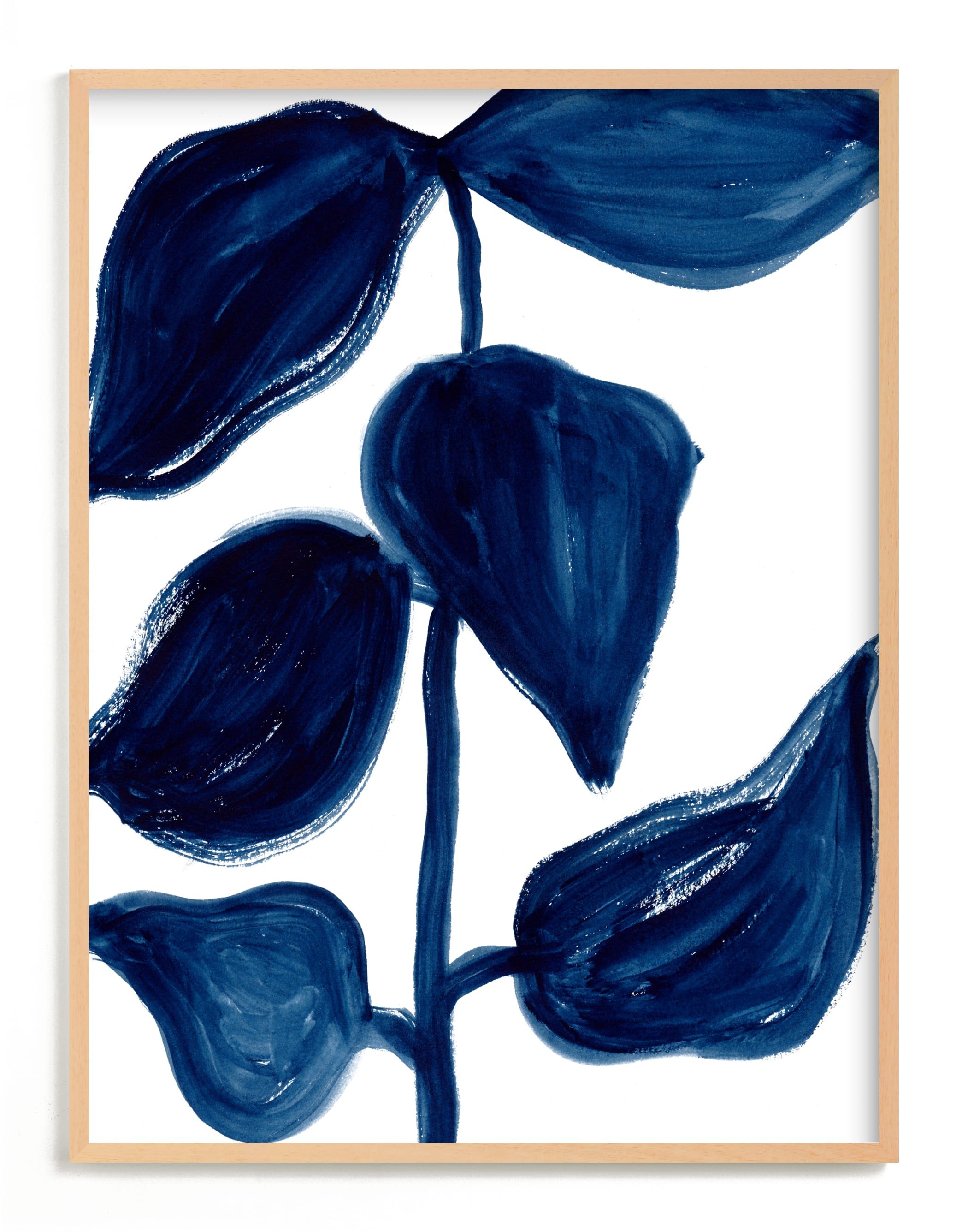 "Indigo Plant" - Painting Limited Edition Art Print by flvx studio. | Minted