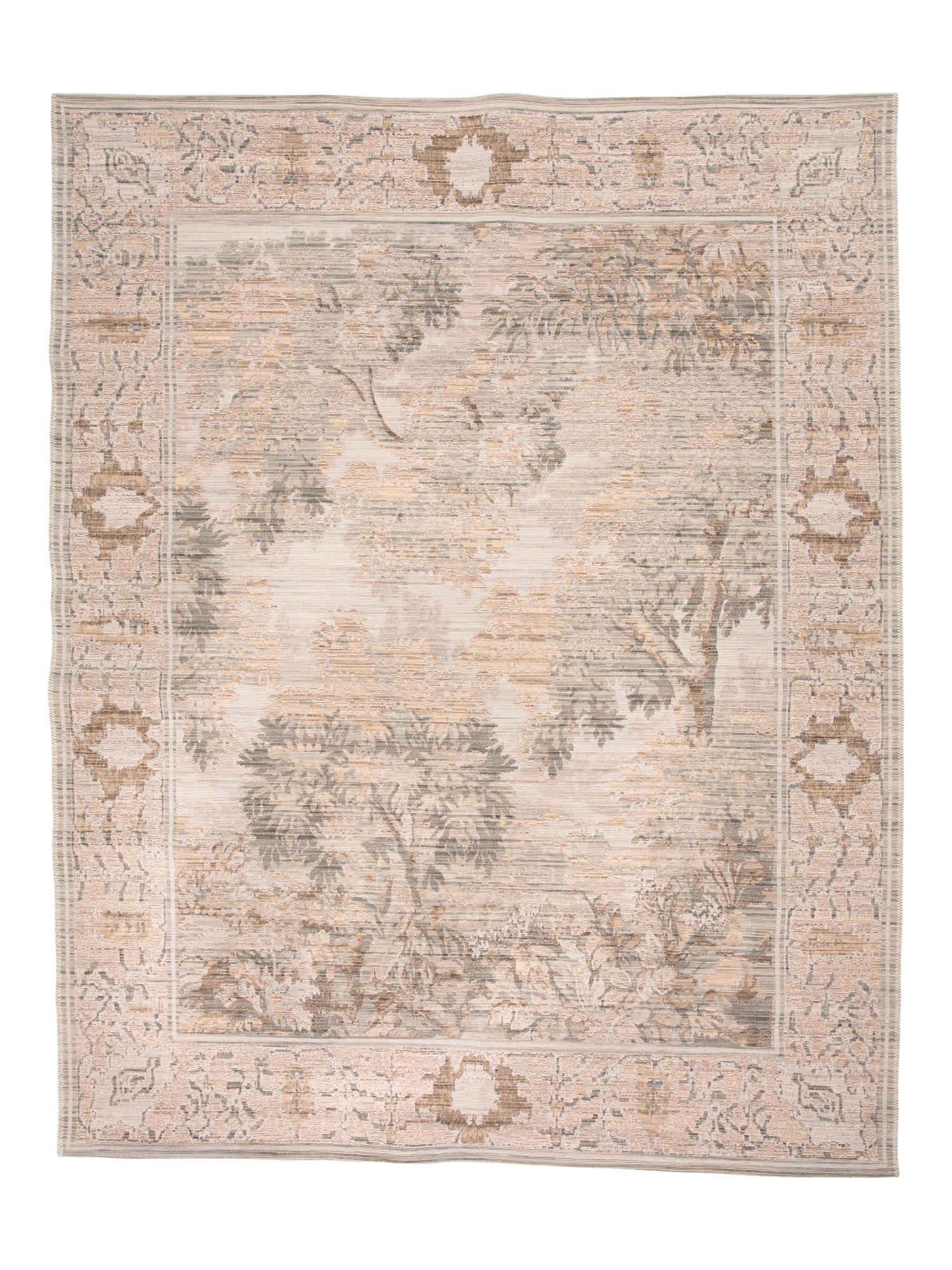 Made In Egypt 6x9 Wool Jute Blend Tapestry Tree Border Area Rug | Home | Marshalls | Marshalls