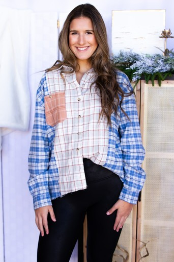 Randie Patchwork Button Down | Material Girls