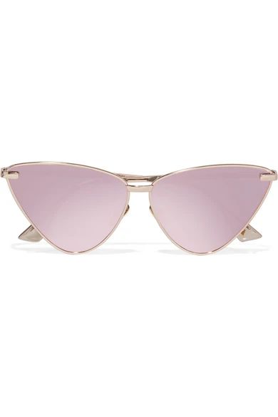 Nero cat-eye rose gold-plated and acetate sunglasses | NET-A-PORTER (US)
