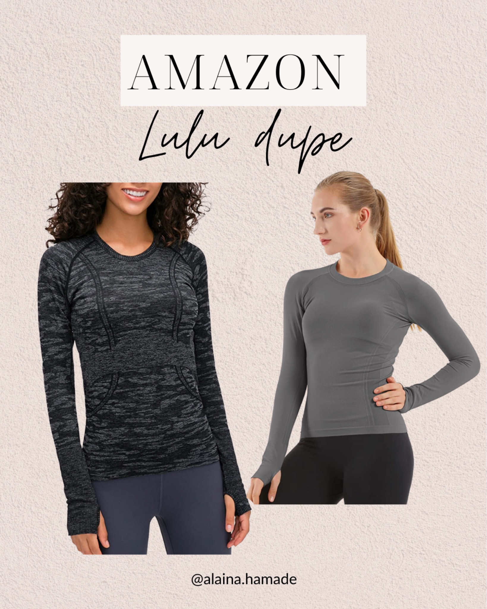 Best Lulu long sleeve shirt dupe! #luludupe #ltkamazonfind womens workout shirt

#LTKGiftGuide #LTKunder100 #LTKfit