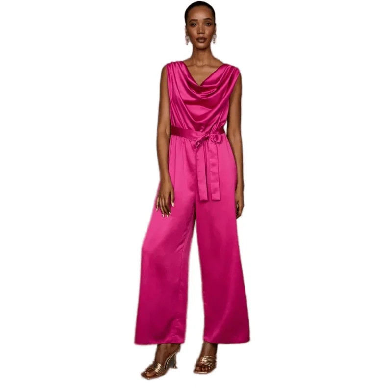 Principles Womens/Ladies Satin Jumpsuit - Pink - 6 | Verishop