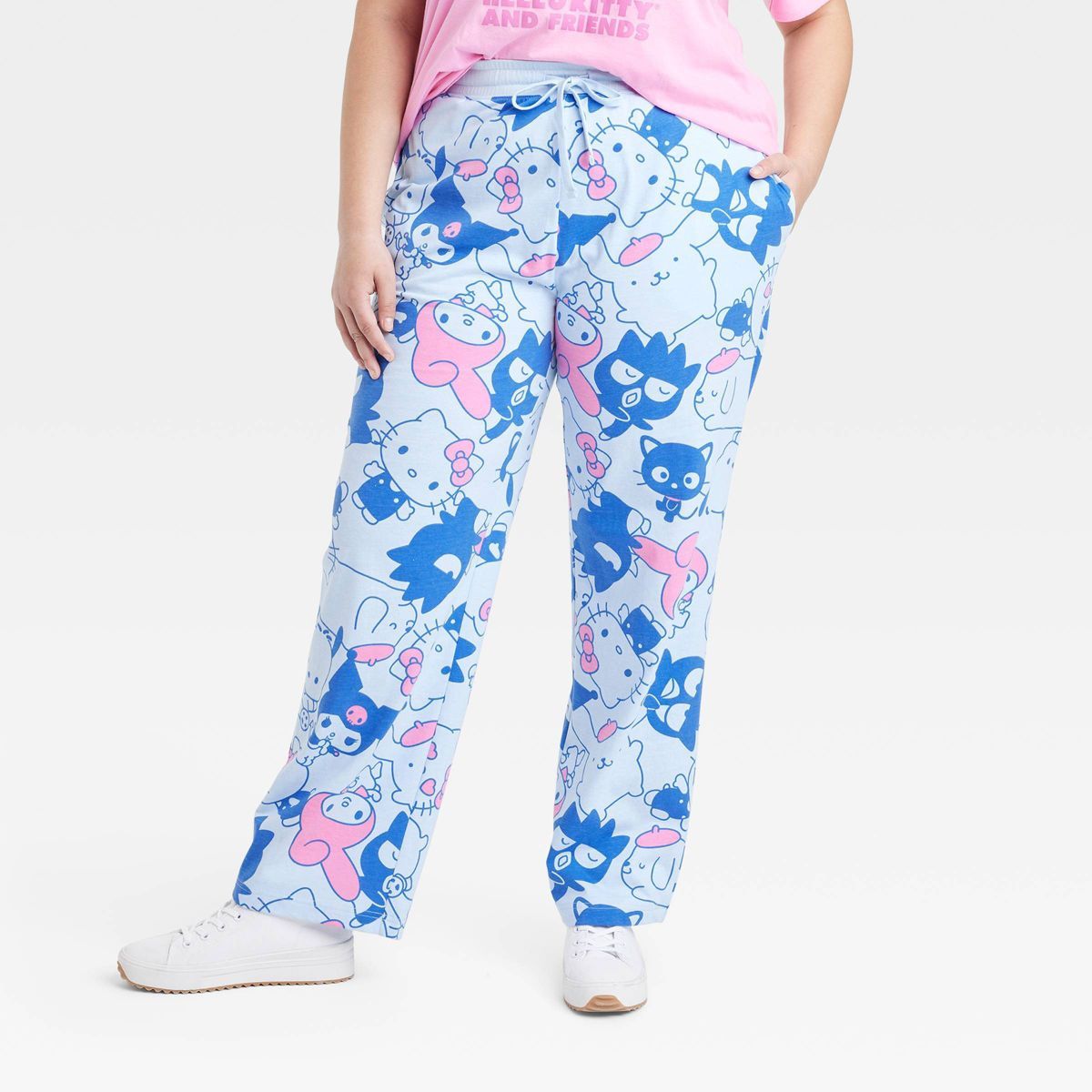Women's Hello Kitty and Friends Graphic Pants - Blue | Target