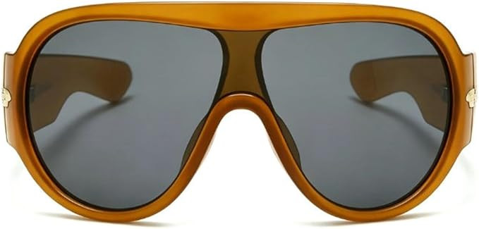 willochra Oversized One-Piece Shield Sunglasses Women Big Y2K Goggles punk Vintage Luxury Designe... | Amazon (US)