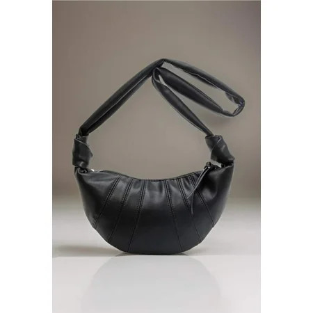 Zenana Vegan Leather Croissant Crossbody Bag | Walmart (US)