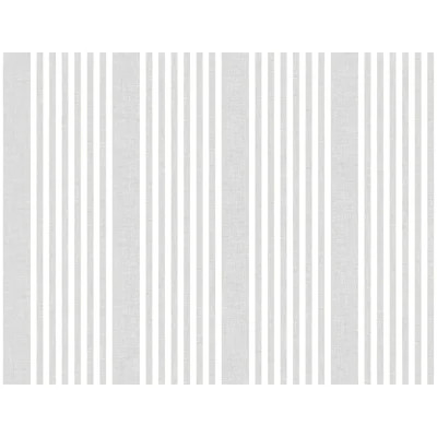 French Arctic Linen Stripe Wallpaper | Wayfair North America