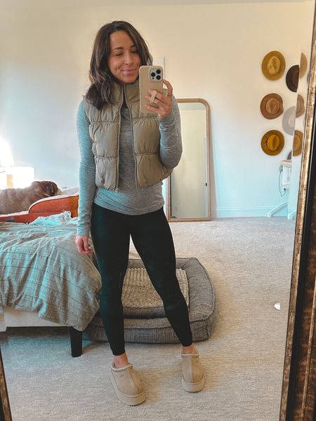 Comfiest fall outfit! Size up in the Uggs if in between sizes 

#LTKSeasonal #LTKfindsunder100 #LTKfitness