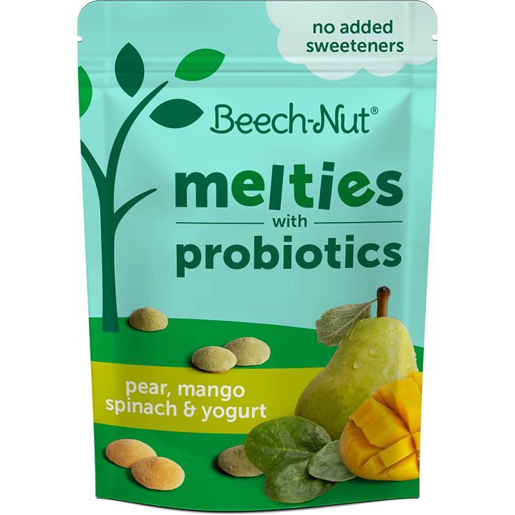 Beech-Nut Melties Probiotic Pear Mango Spinach - 1oz | Target