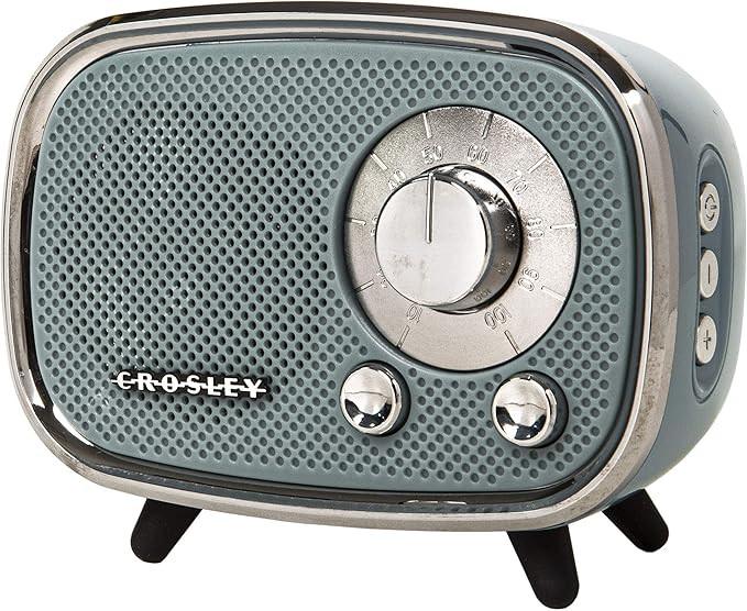 Crosley CR3039A-TN Rondo Retro Portable Rechargeable Bluetooth Speaker, Tourmaline | Amazon (US)