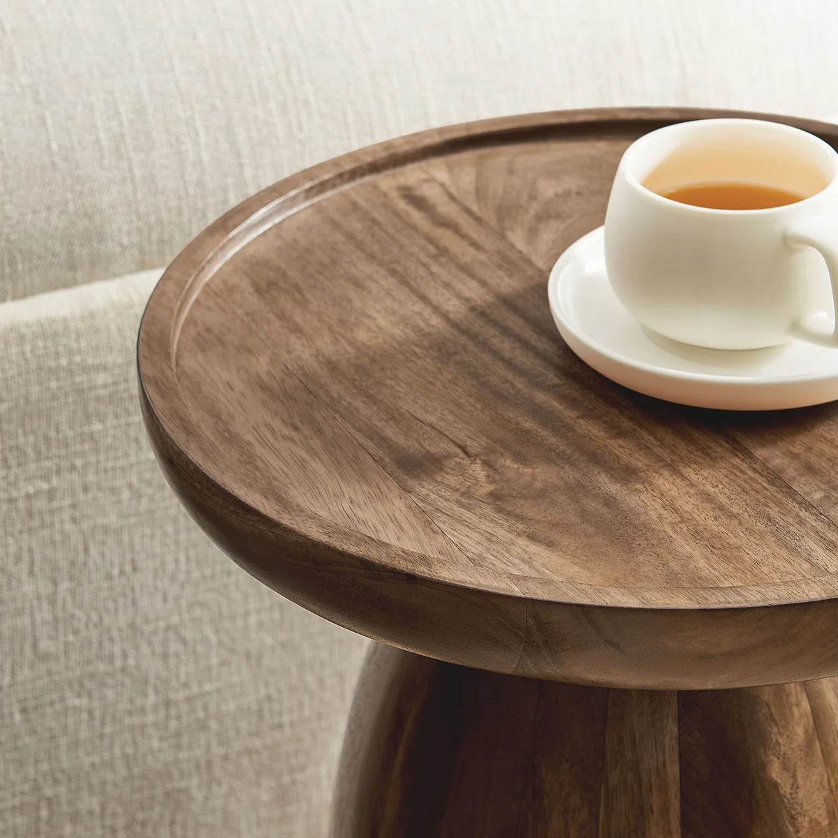 Holloway Round Wood Side Table | Wayfair North America