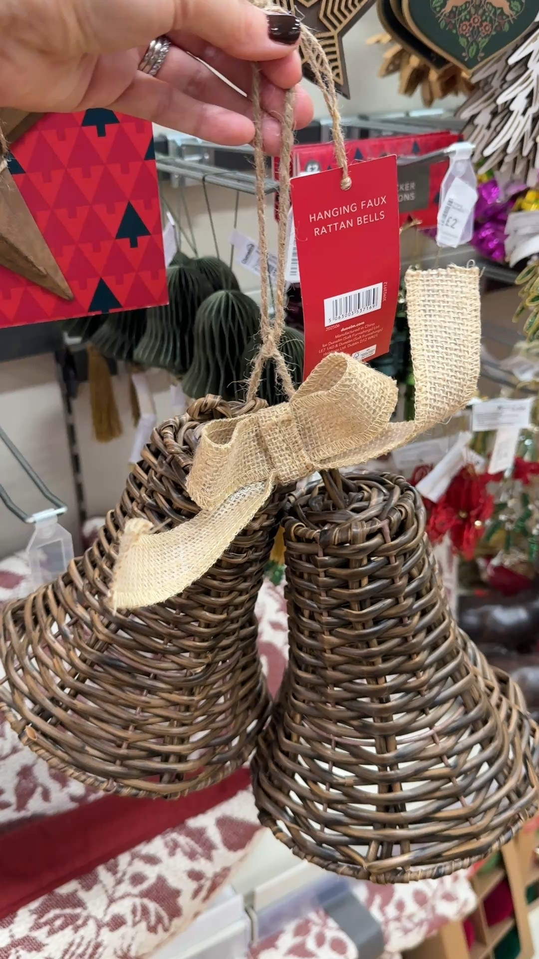I had to buy these wicker bells for my Christmas collection 😍
They come in a warmer wicker colour too. I’m going to change the ribbon but they’re such a good size 🙌🏼
There’s a mini version that I’ve also linked.

#LTKuk #LTKhome #LTKfestive