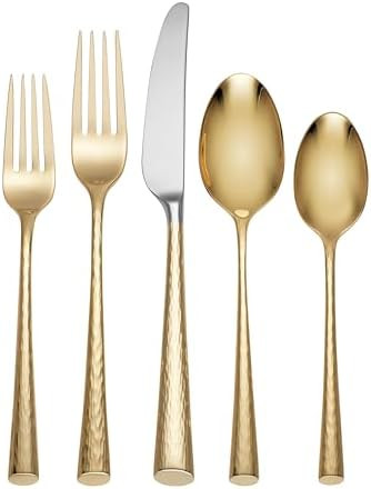 Lenox 894561 Imperial Caviar Gold 5-Piece Place Setting | Amazon (US)