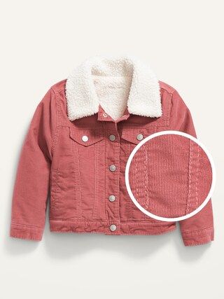 Unisex Sherpa-Lined Corduroy Jacket for Toddler | Old Navy (US)