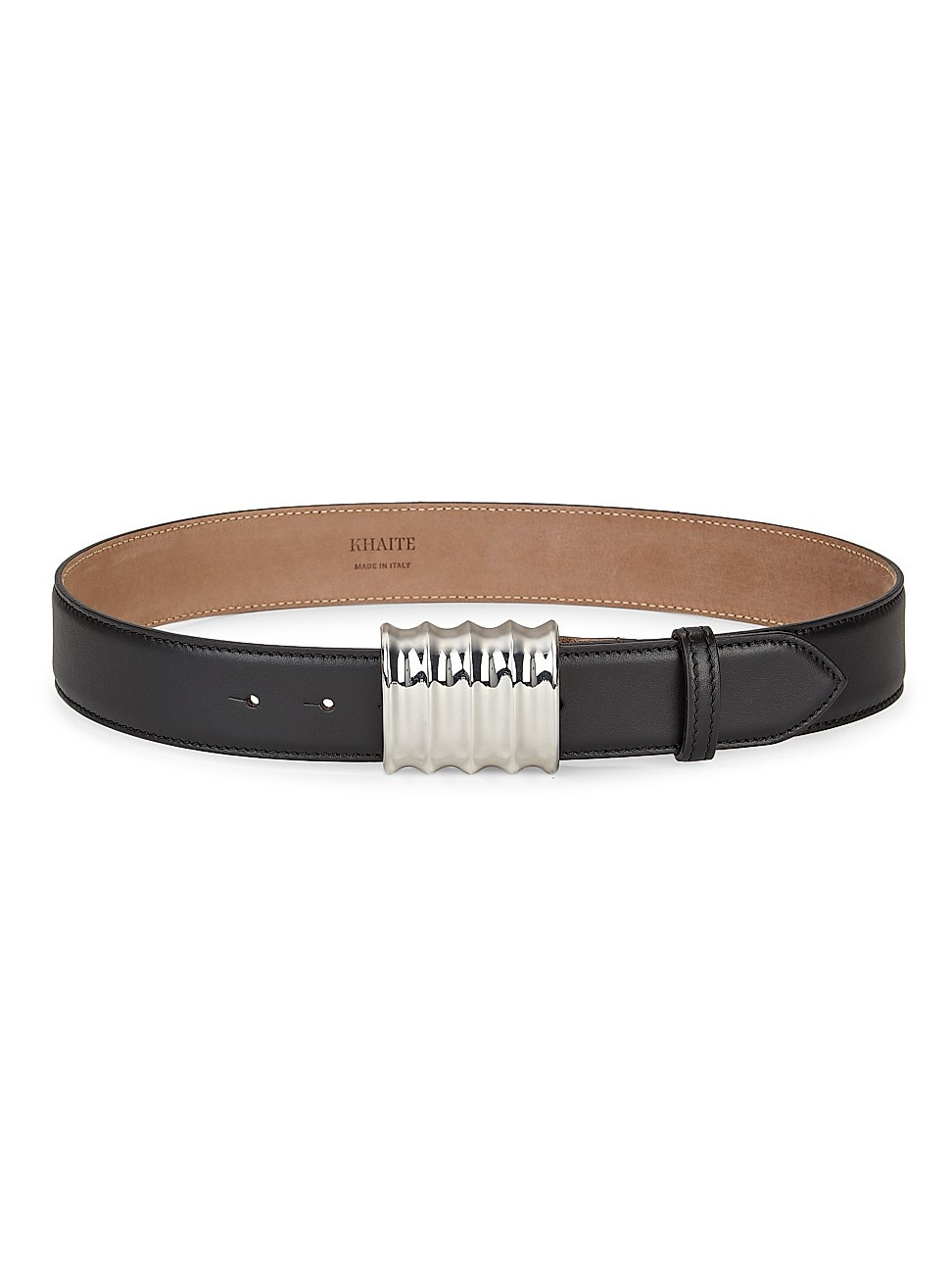 Women's Julius Medium Silvertone Buckle Leather Belt - Black - Size XS - Black - Size XS | Saks Fifth Avenue