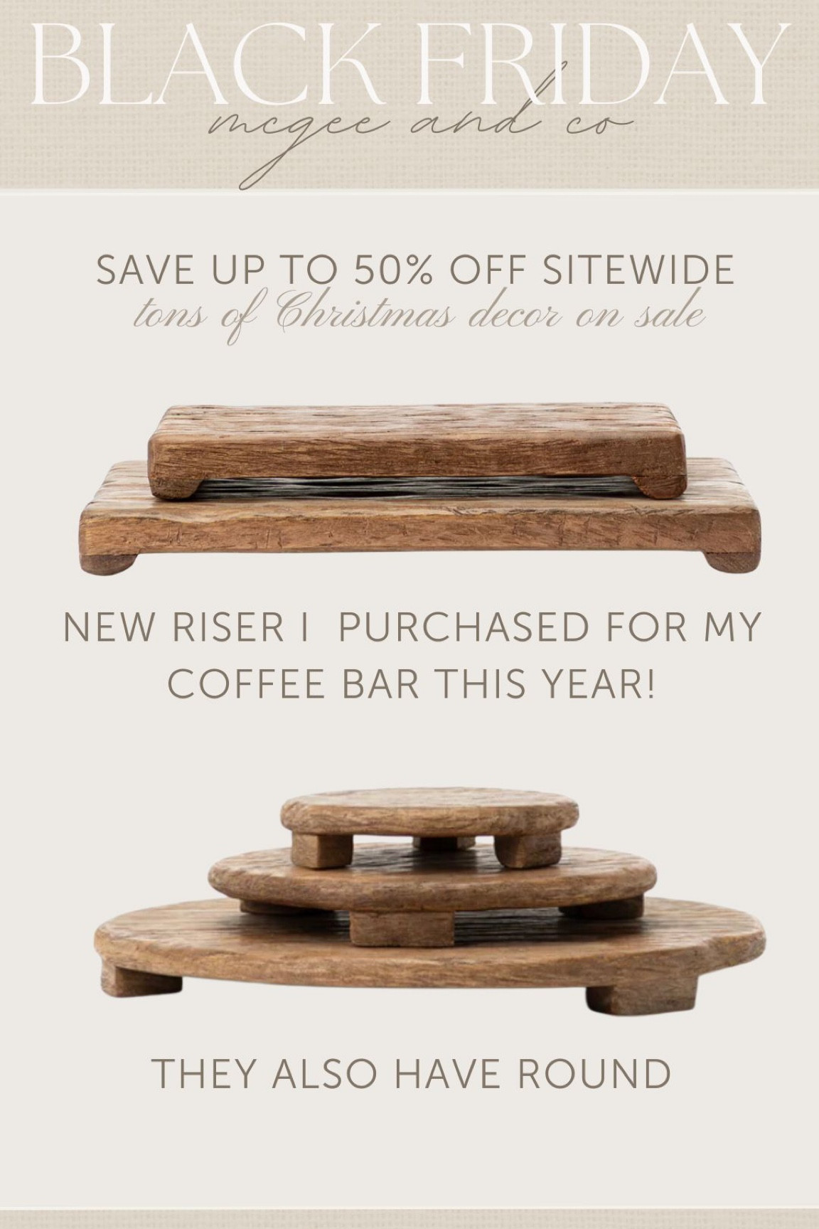 Mango Wood Rectangular Pedestal curated on LTK