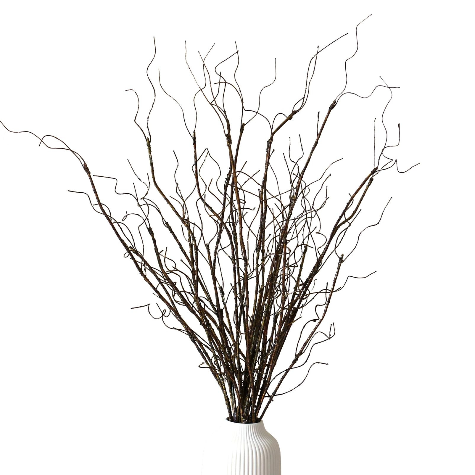 12PCS Artificial Faux Curly Twigs Willow Branches Stems for Vase, Lifelike 77cm Decorative Dried ... | Amazon (UK)