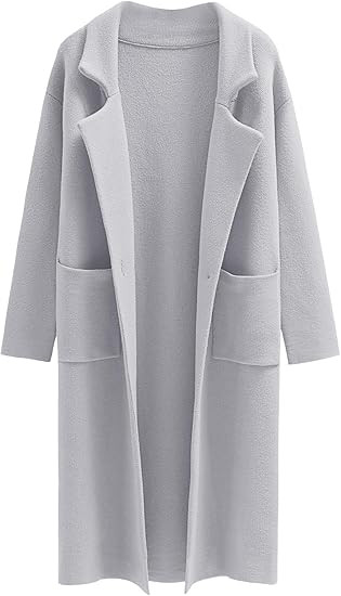 ANRABESS Women's Open Front Coatigan Jackets Long Knit Cardigan Sweaters 2024 Fall Fashion Sweate... | Amazon (US)