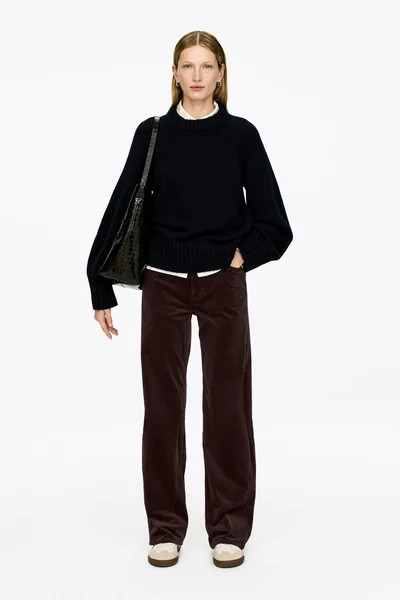 CORAL Corduroy Wide Jeans – Dark Burgundy – Women – ARKET GB | Arket UK