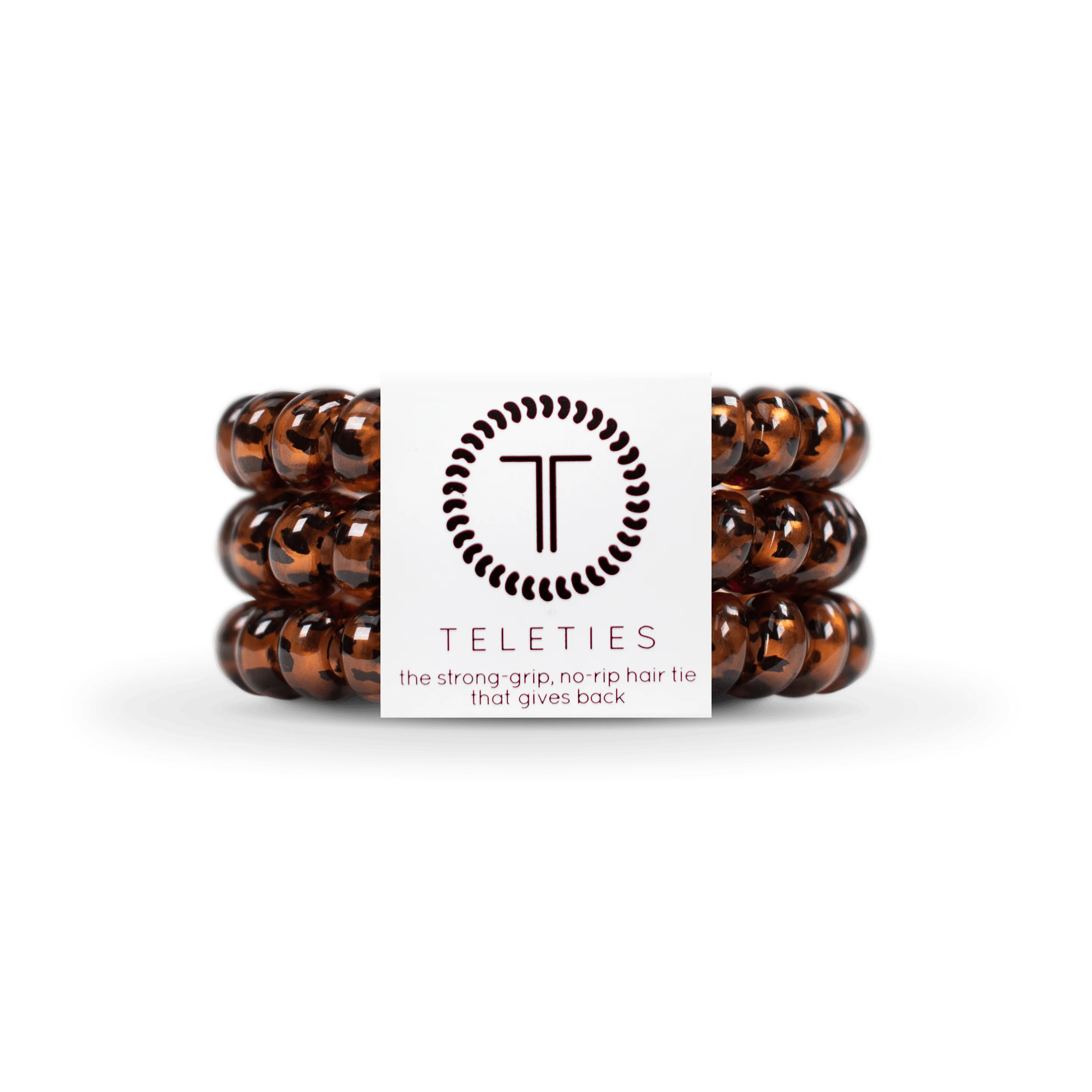 TELETIES Large Hair Ties, Tortoise | TELETIES