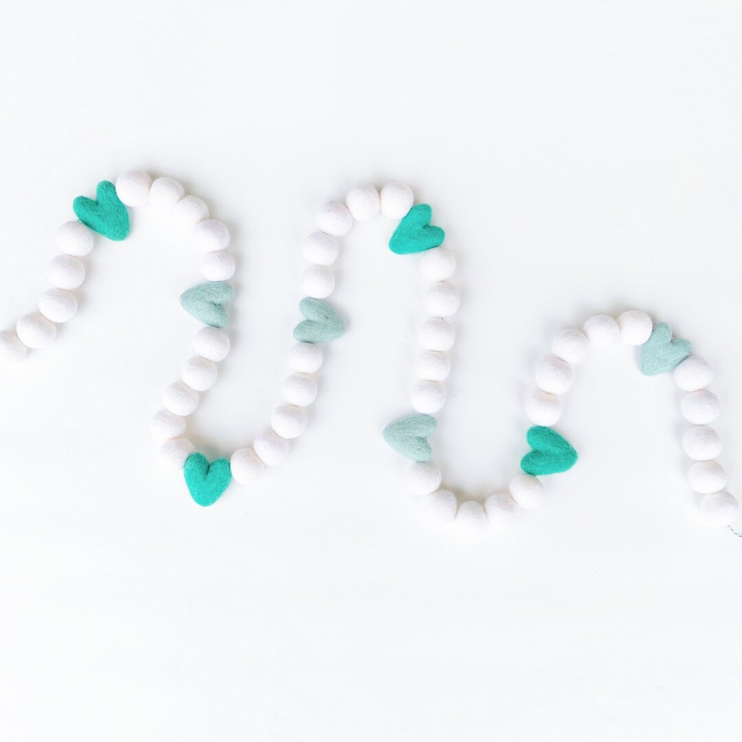 Boys Valentines Day Heart Garland - Etsy | Etsy (US)