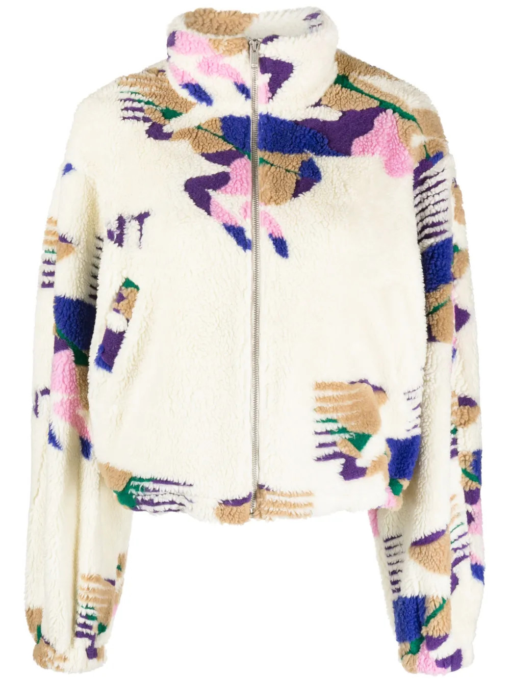 MARANT ÉTOILE Mackensy Fleece Jacket - Farfetch | Farfetch Global