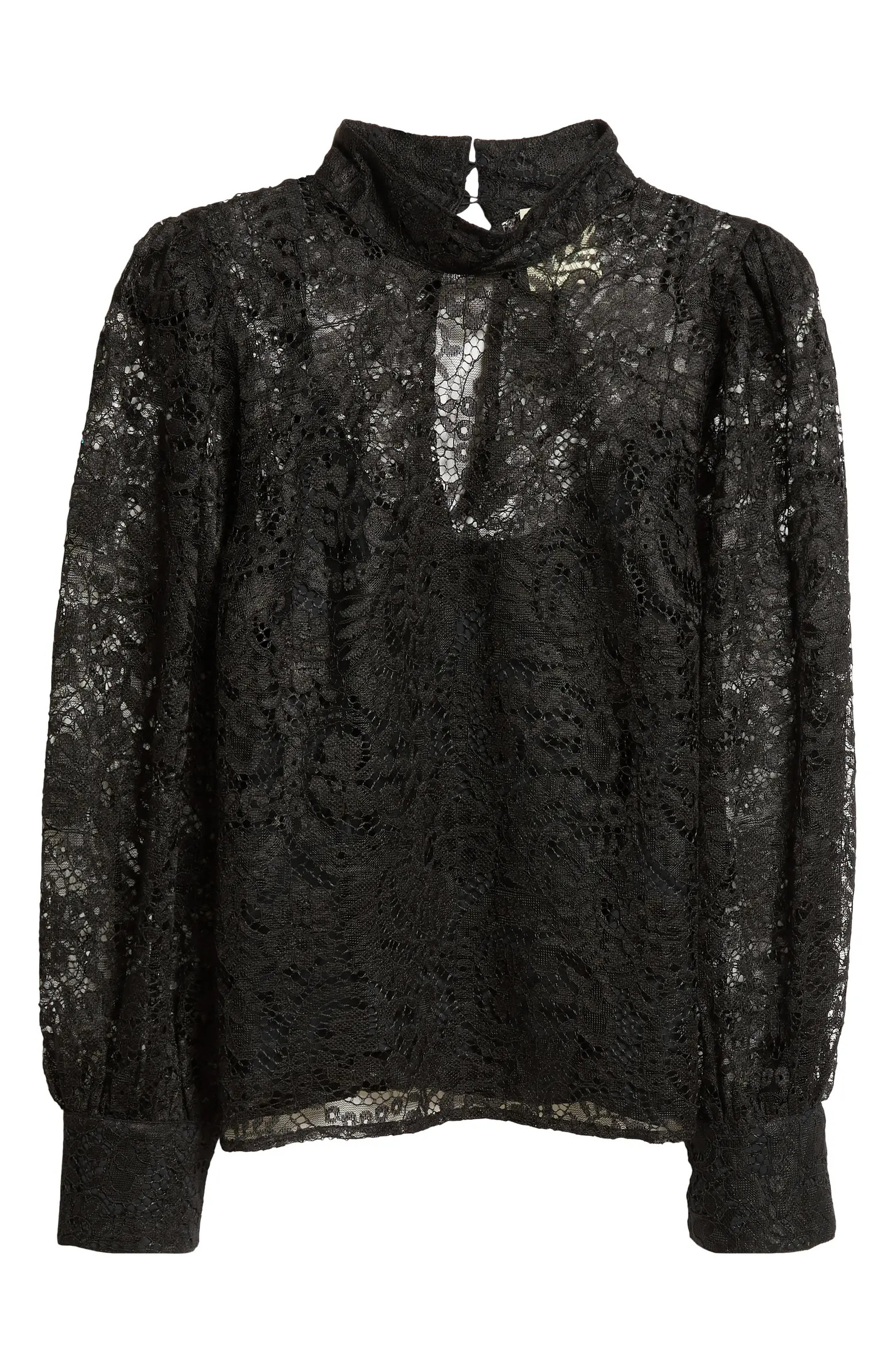 FARM Rio Long Sleeve Lace Shirt | Nordstrom | Nordstrom