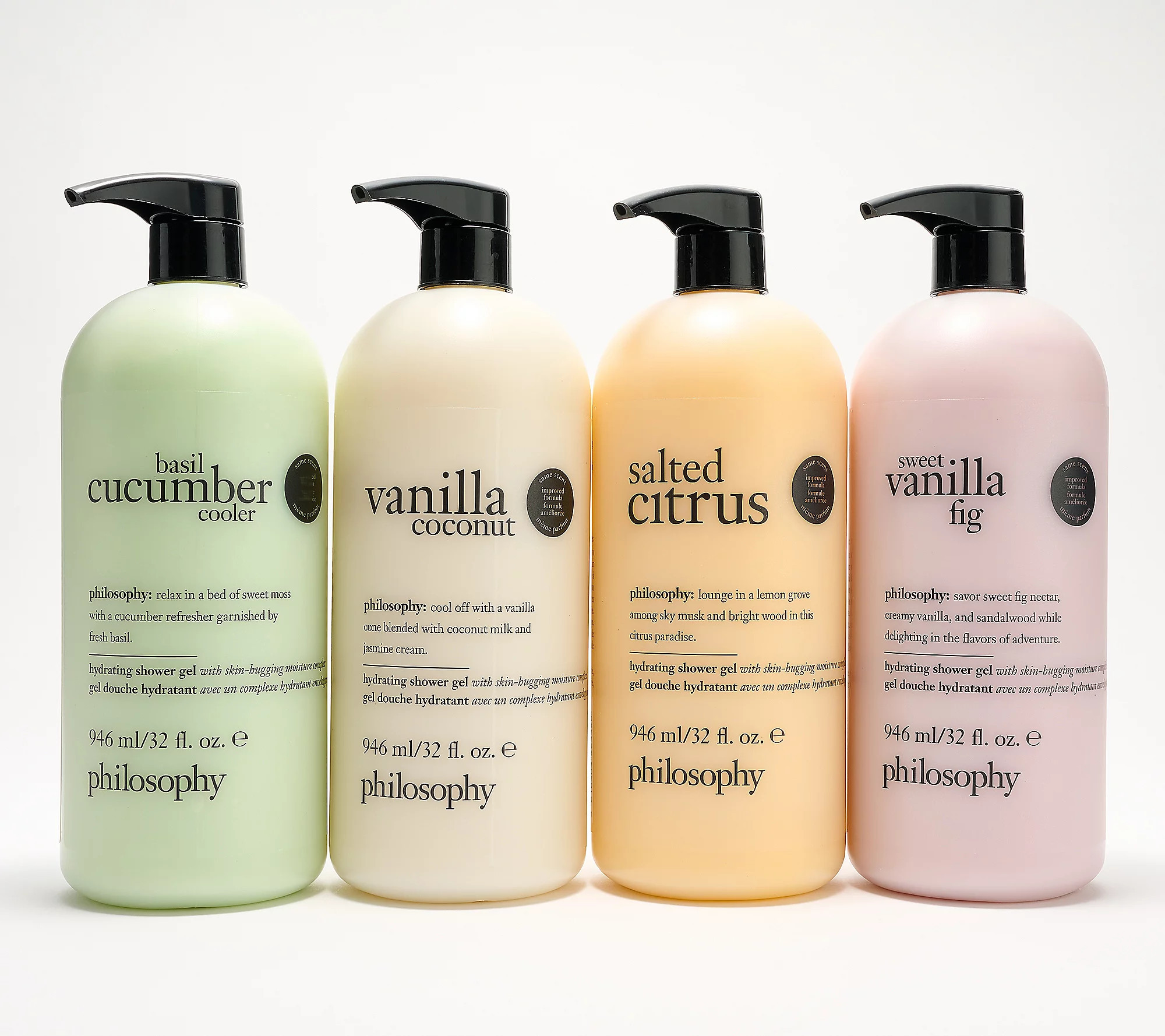 philosophy sweet & salty 4 piece shower gel collection | QVC