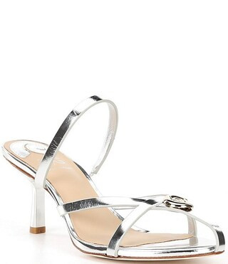 Antonio Melani x M.G. Style Leo Leather Shell Ornamented Dress Sandals | Dillard's | Dillard's