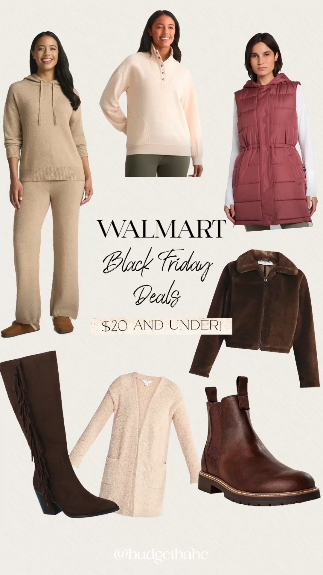 Walmart early Black Friday Deals! $20 and under! The sweater set is normally $35, the fur jacket is only $17 and the men’s Chelsea boots are a really good brand that I’ve purchased in the past! #walmartfashion #walmartfinds 

#LTKCyberWeek #LTKHoliday #LTKGiftGuide