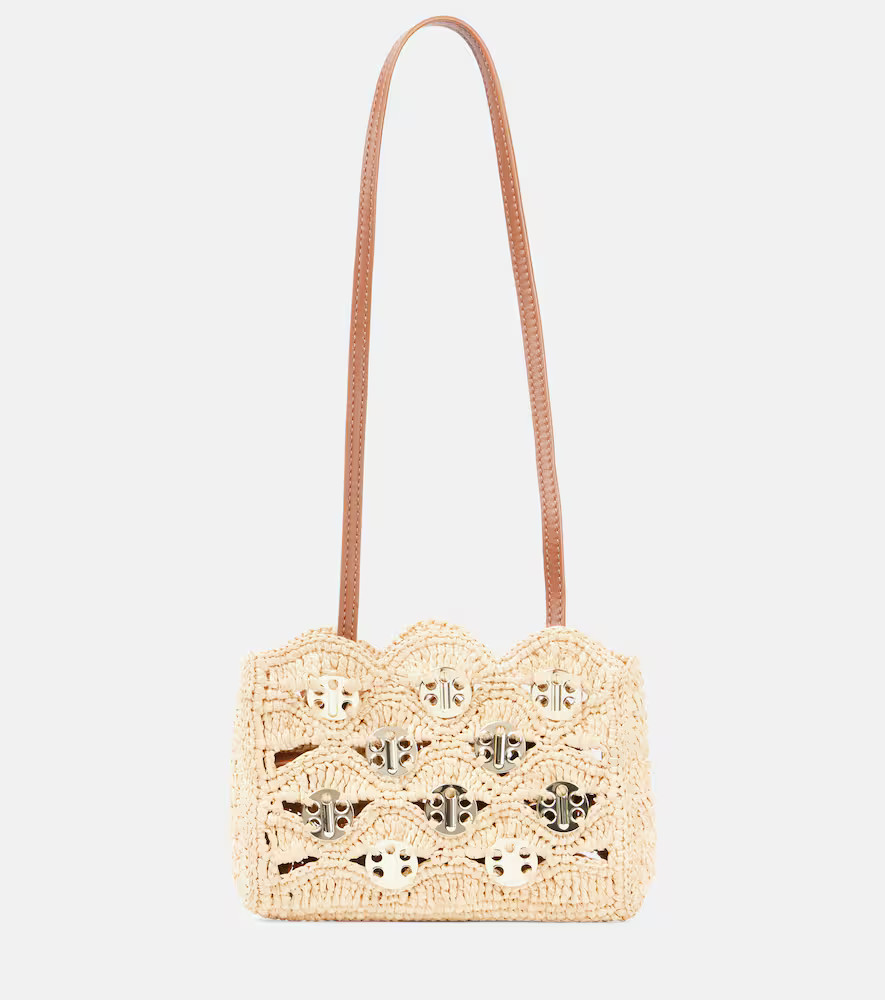 Rabanne 1969 Nano raffia shoulder bag | Mytheresa (US/CA)