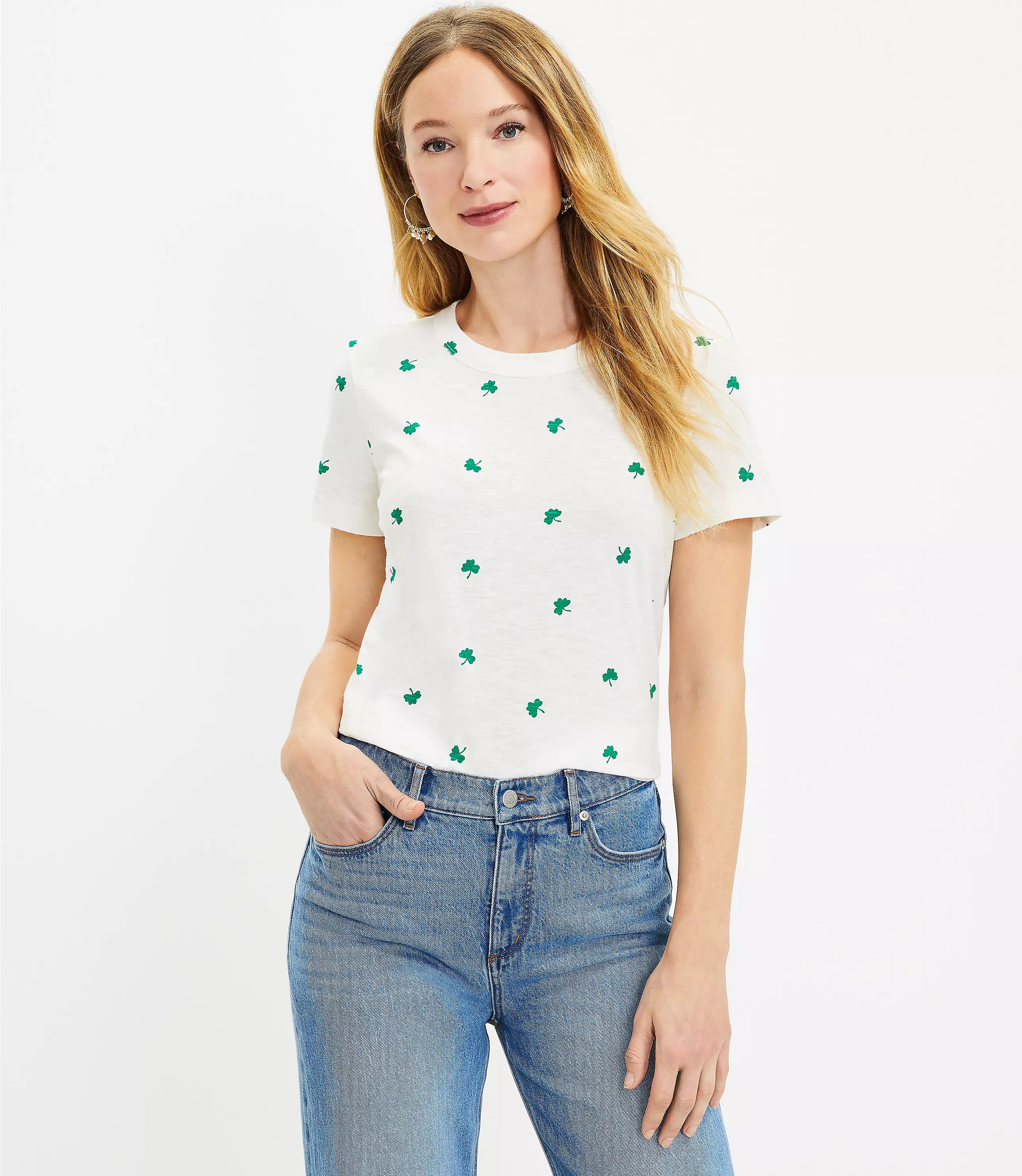 Shamrock Everyday Crew Tee | LOFT