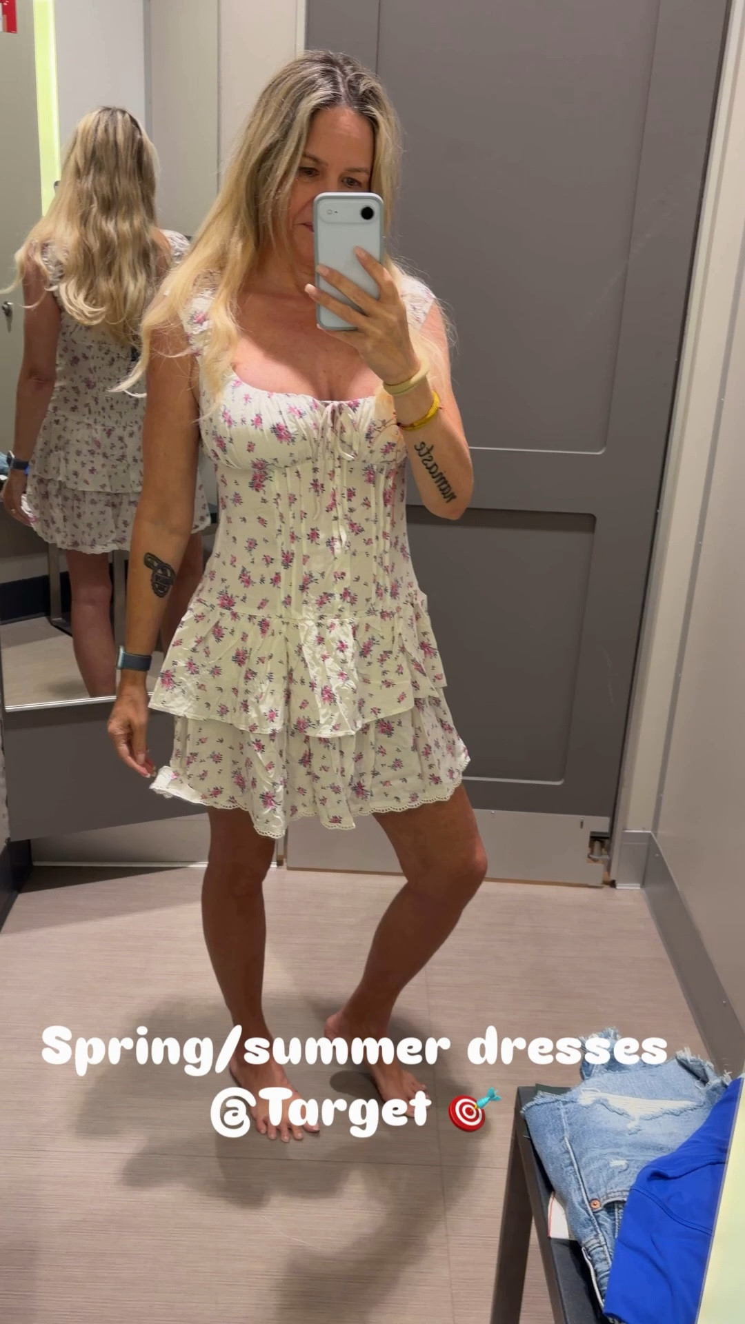 Spring dresses at Target 🌸

Tried on a floral dress and a denim dress — both easy, throw-on-and-go options.

Perfect for everything from errands to casual dinners.

Everything linked in my LTK 🤍

Hashtags

#LTKStyle #TargetStyle #SpringDress #CasualStyle #LTKFinds

#LTKdayinmylife #LTKOver40 #LTKFestival