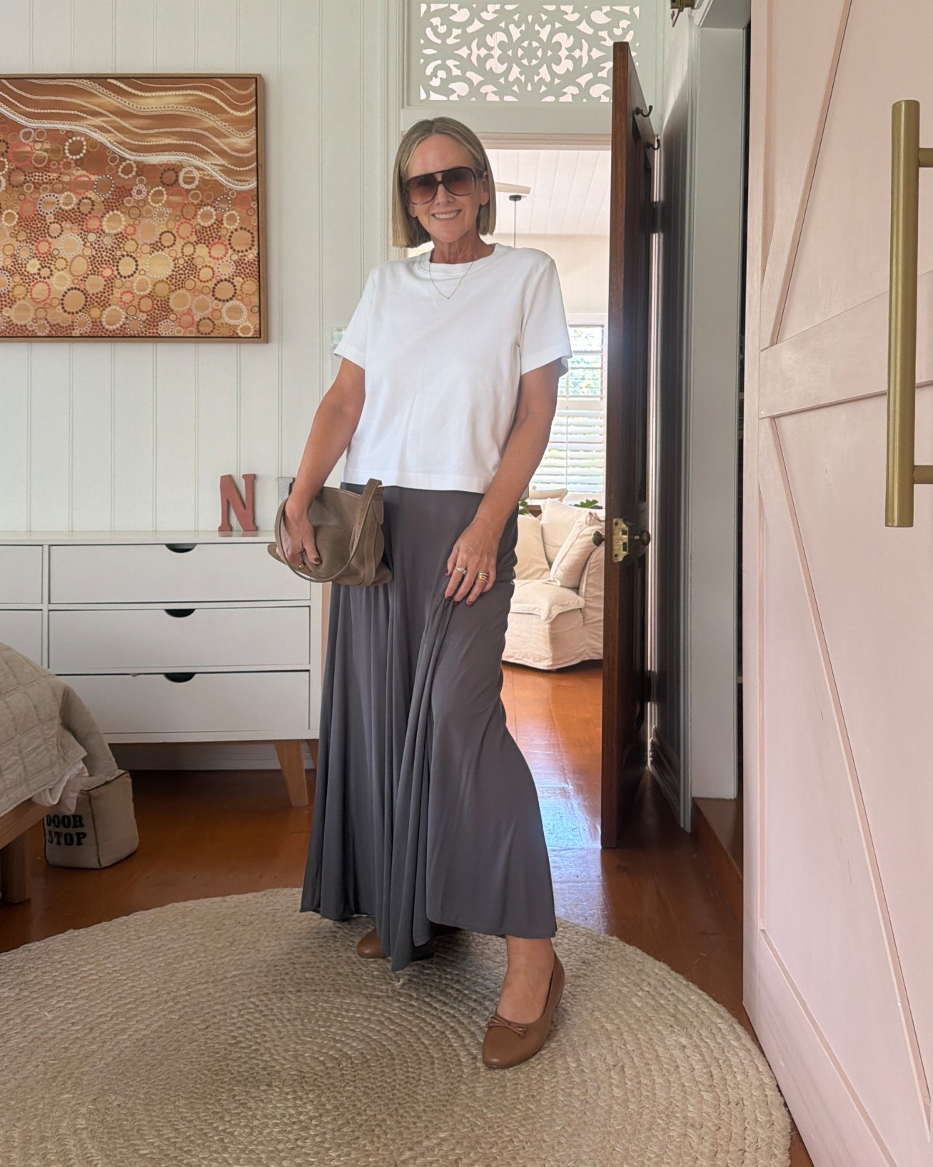 Tee: L
Skirt: M

Shoes: FRANKIE4 Trinity

#LTKaustralia #LTKmidsize #LTKover50style